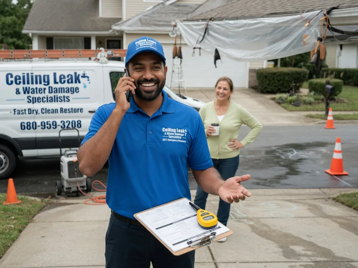 Ceiling Leak Cleanup Vandalia, IL FAQs